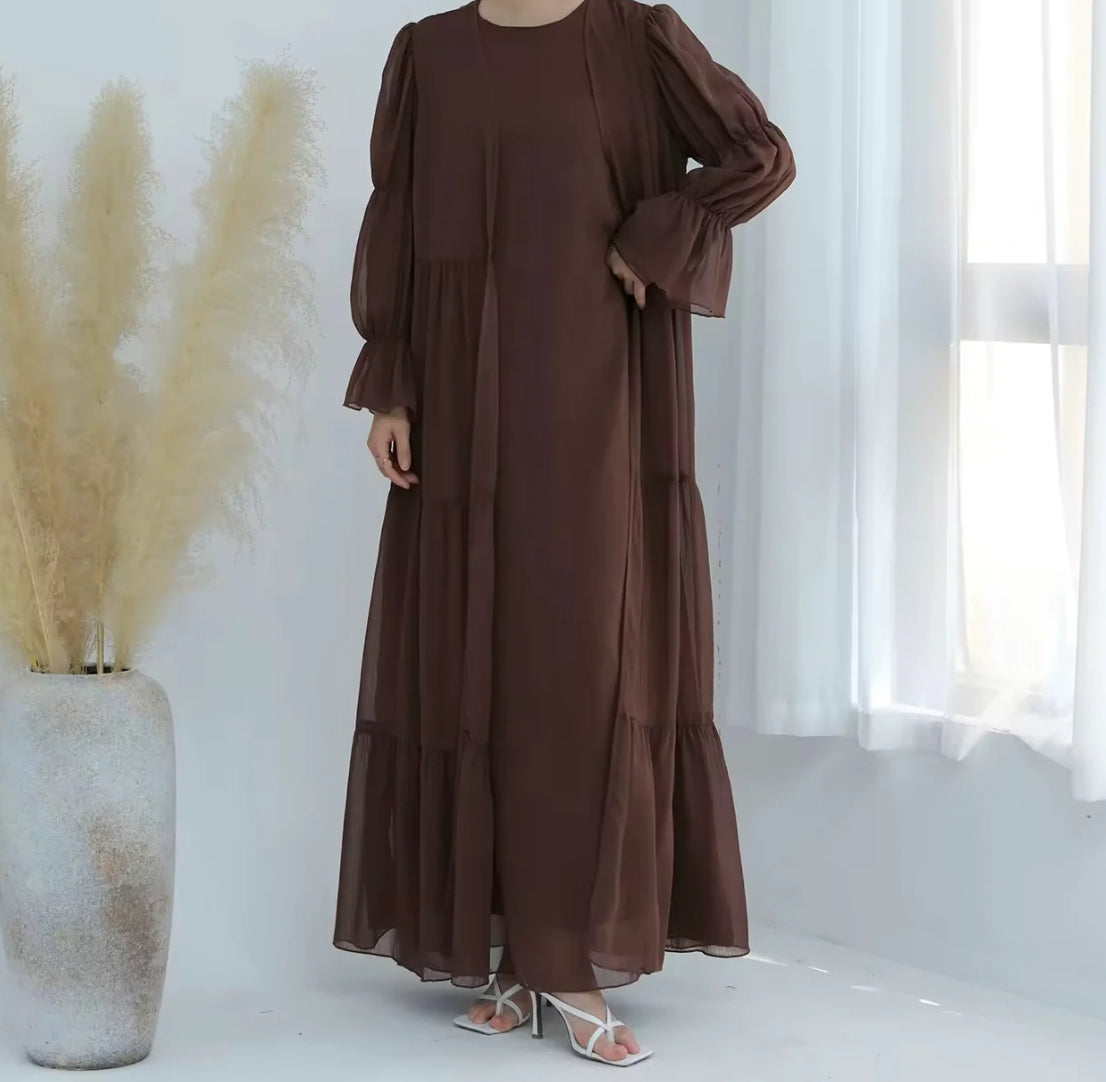 Abaya Chiffon Set