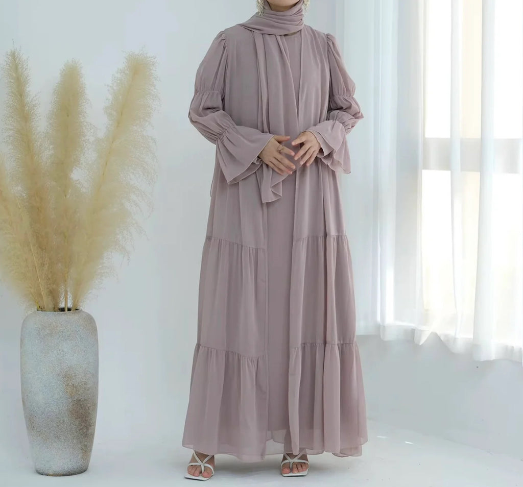 Abaya Chiffon Set