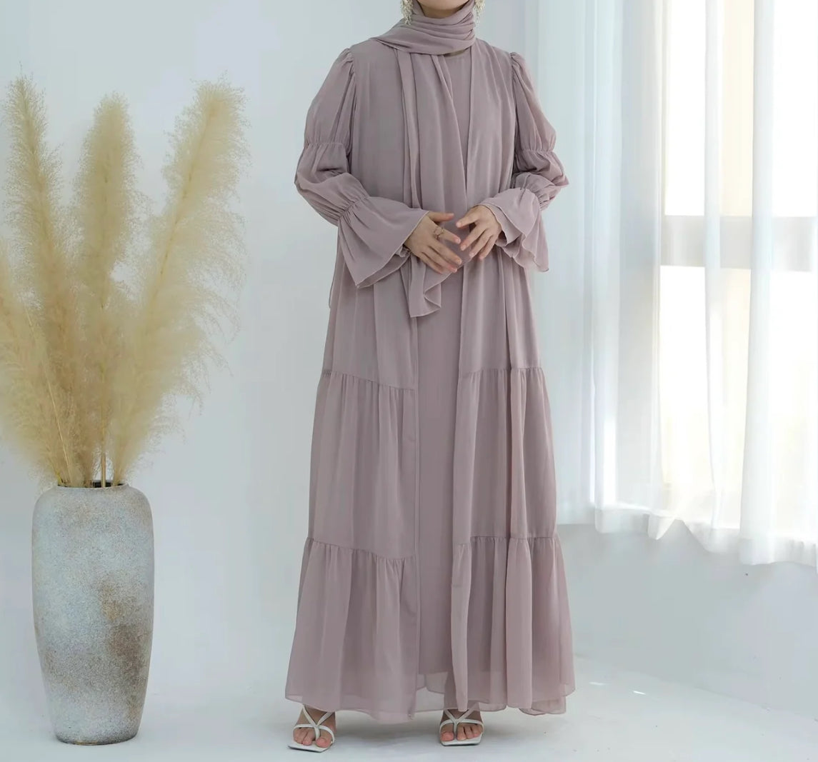 Abaya Chiffon Set