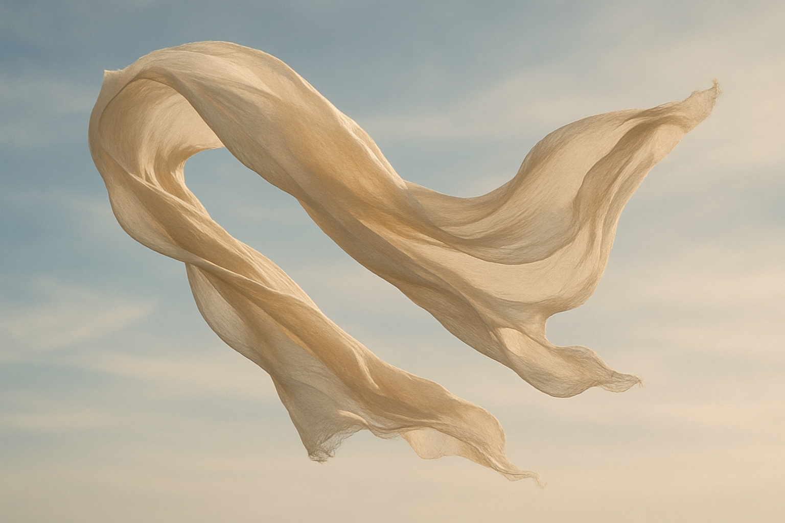 shawl in the wind